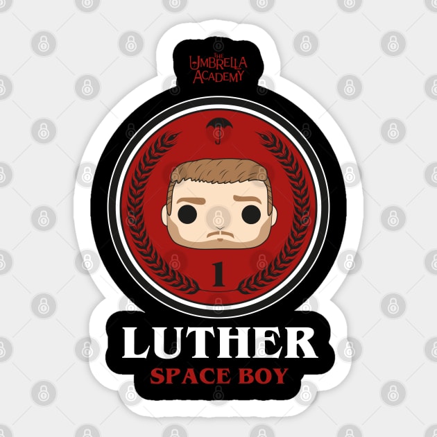 UMBRELLA ACADEMY 2: LUTHER SPACE BOY Sticker by FunGangStore